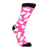 Shots pink sexy socks safety first uk size 36 to 41 - peaches and screams