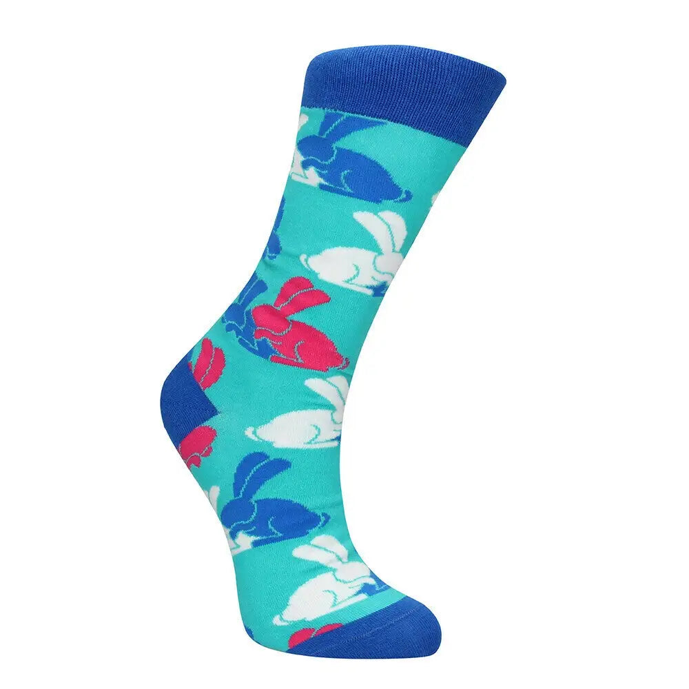 Shots sexy blue socks bunny style uk size 42 to 46 - peaches and screams
