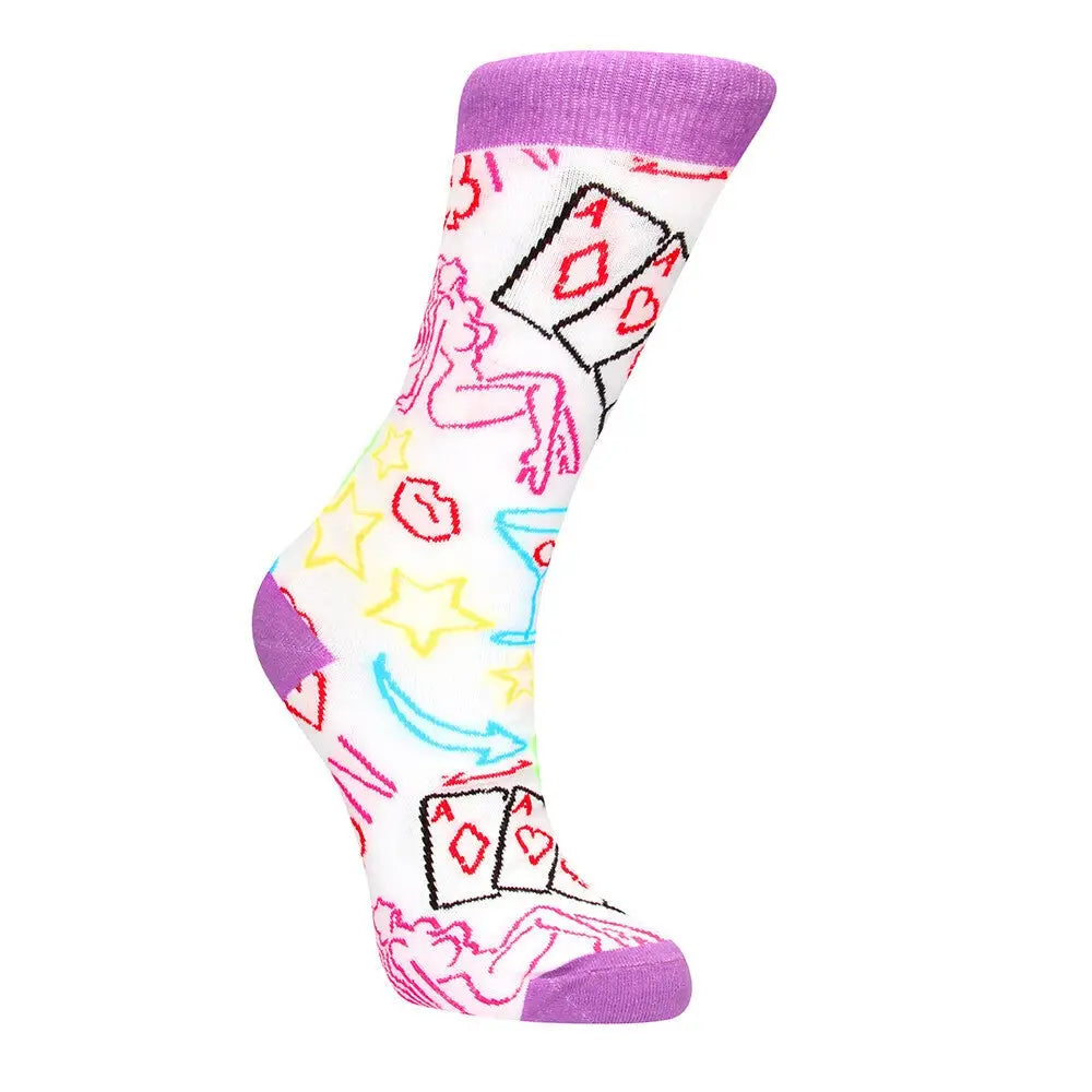 Shots sexy purple socks strip poker uk 36 to 41 - peaches and screams