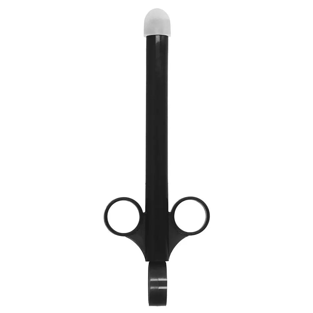 Shots toys black lube shooter 7.75 inch applicator - peaches and screams