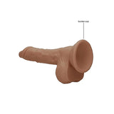 Shots toys flesh brown 10 inch realistic suction cup dildo - peaches and screams