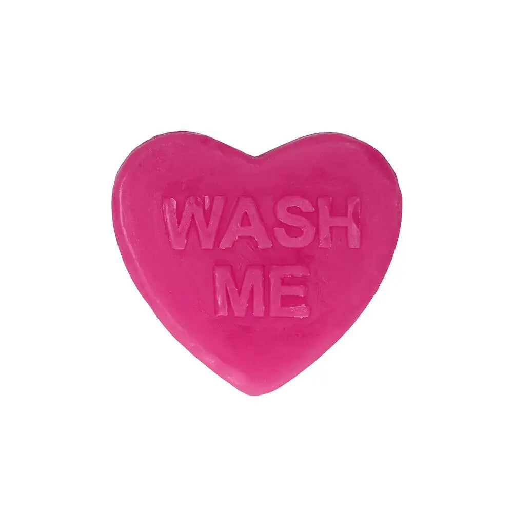 Shots toys rose scented heart soap bar in pink - peaches and screams