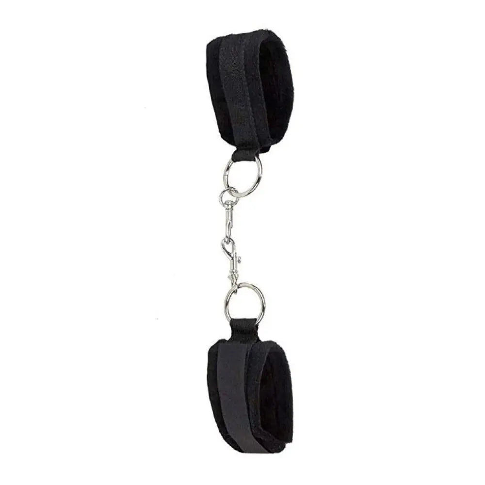Shots toys velcro black bondage handcuffs for hands and ankles - peaches and screams