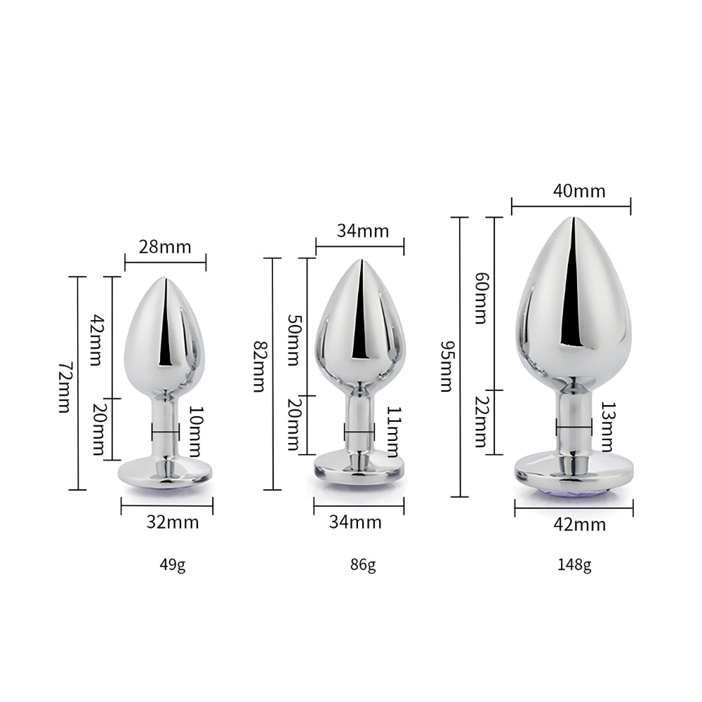 toosh-metal-butt-plug-silver-set-of-3-clear-stone