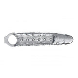 Size matters clear penis extender sleeve 10.75 inch - peaches and screams