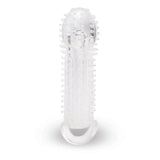 Size up clear textured 1.5 inch extender for added length - peaches and screams