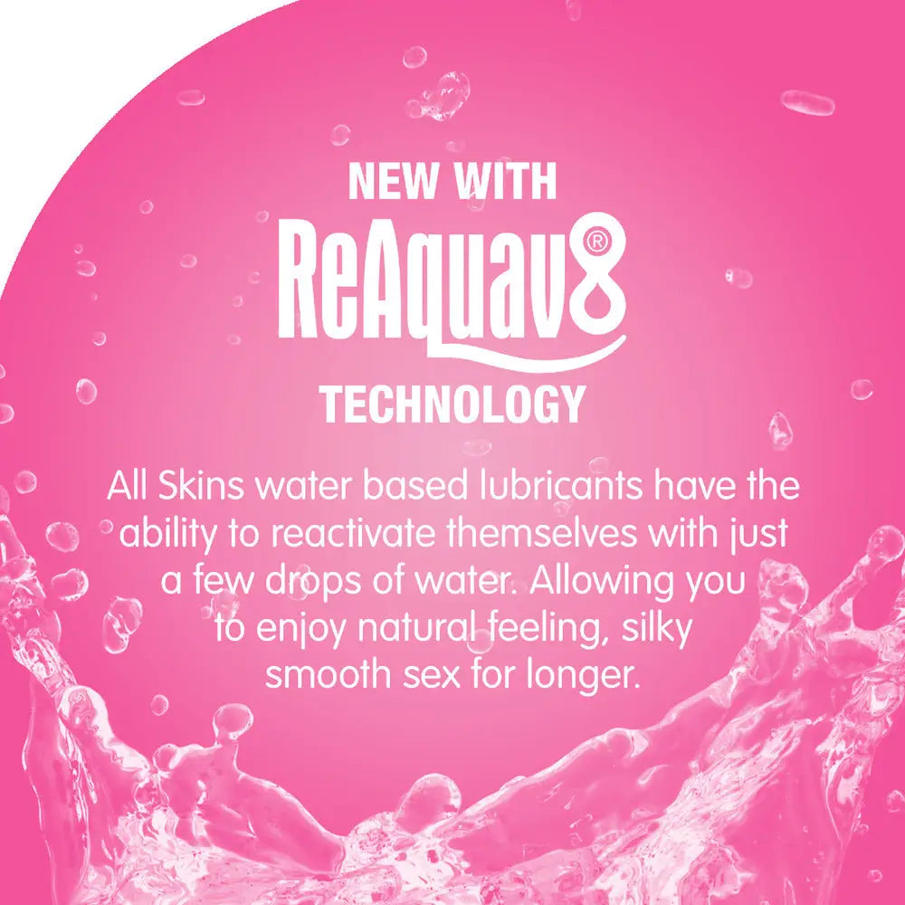 Skins juicy bubblegum blast water based lubricant 130ml - peaches and screams