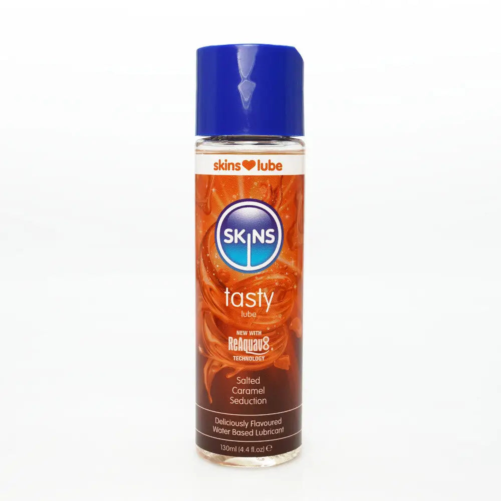 Skins salted caramel seduction water based lubricant 130ml - peaches and screams