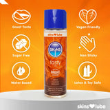 Skins salted caramel seduction water based lubricant 130ml - peaches and screams