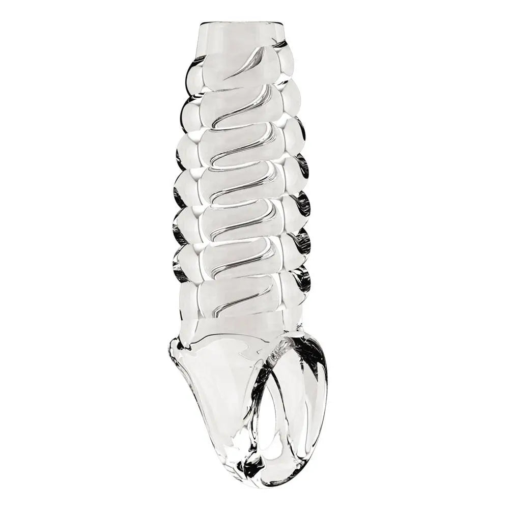 Sono no 21 transparent stretchy penis sleeve 8.1 inch - peaches and screams