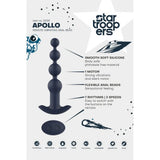 Startroopers apollo remote vibrating anal beads blue - peaches and screams