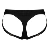 Strap on me black heroine xlarge harness lingerie - peaches and screams