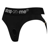 Strap on me black heroine xlarge harness lingerie - peaches and screams