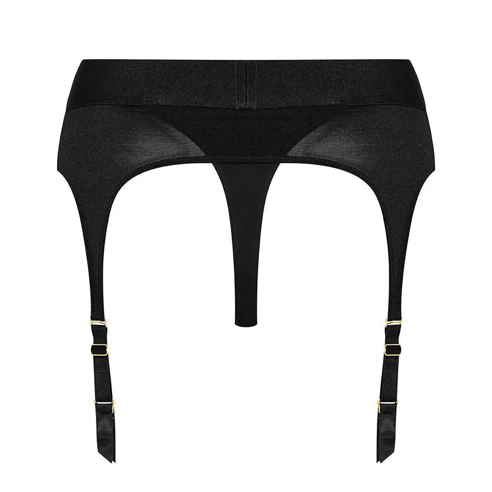 Strap on me black rebel large harness lingerie - peaches and screams