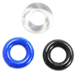 Stretchy jelly triple pack doughnut cock rings - peaches and screams
