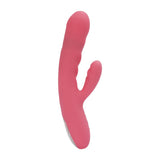 Svakom avery thrusting vibrator with clitoral stimulator pink - rabbit vibrators peaches and screams