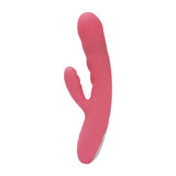 Svakom avery thrusting vibrator with clitoral stimulator pink - rabbit vibrators peaches and screams