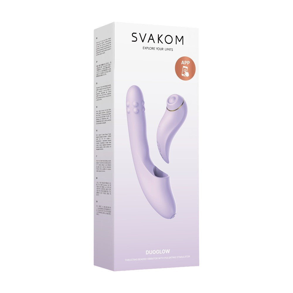 Svakom duoglow 2in1 vibrator - rabbit vibrators peaches and screams