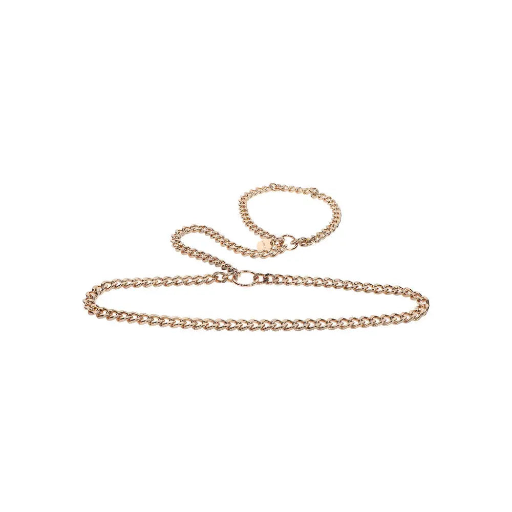 Taboom stainless steel gold adjustable body harness - peaches and screams