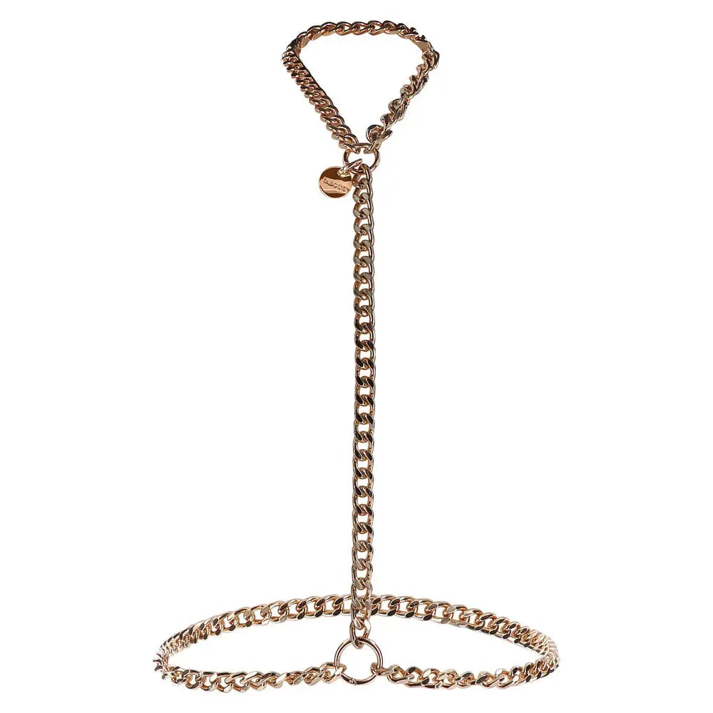 Taboom stainless steel gold body harness large to xlarge - peaches and screams