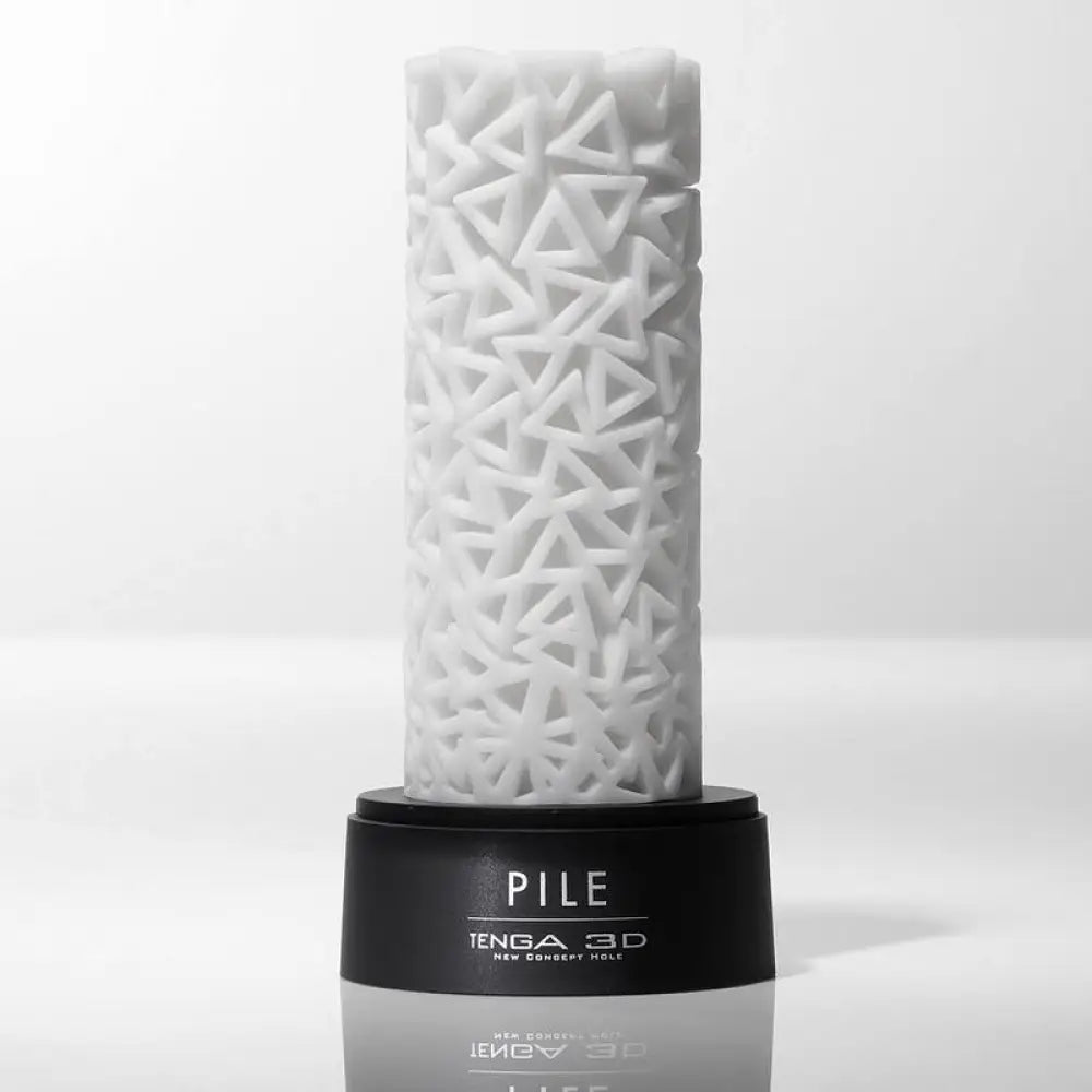 Tenga pile textured pocket masturbator 4.5 inch stroker - peaches and screams