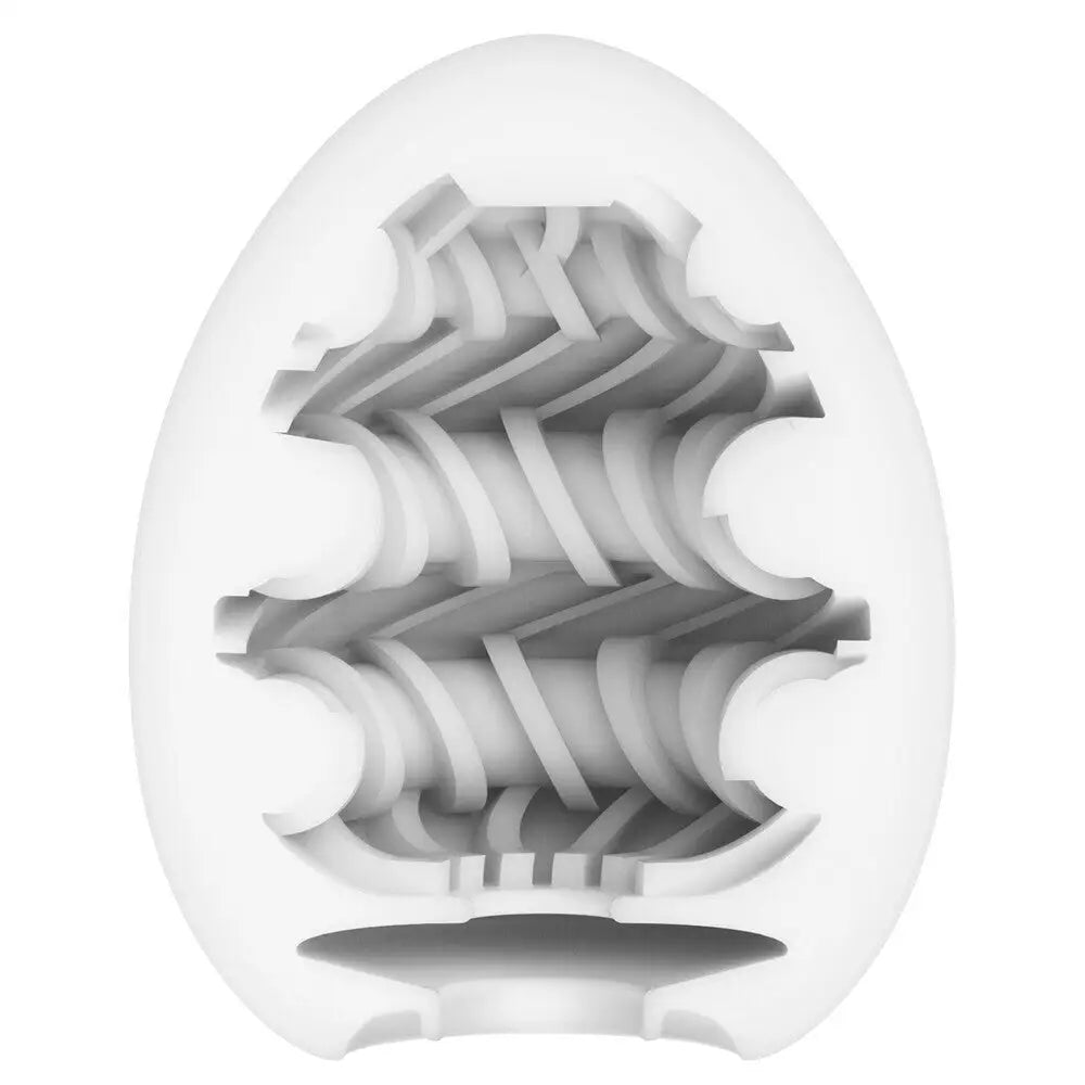 Tenga realistic feel clear egg masturbator - peaches and screams