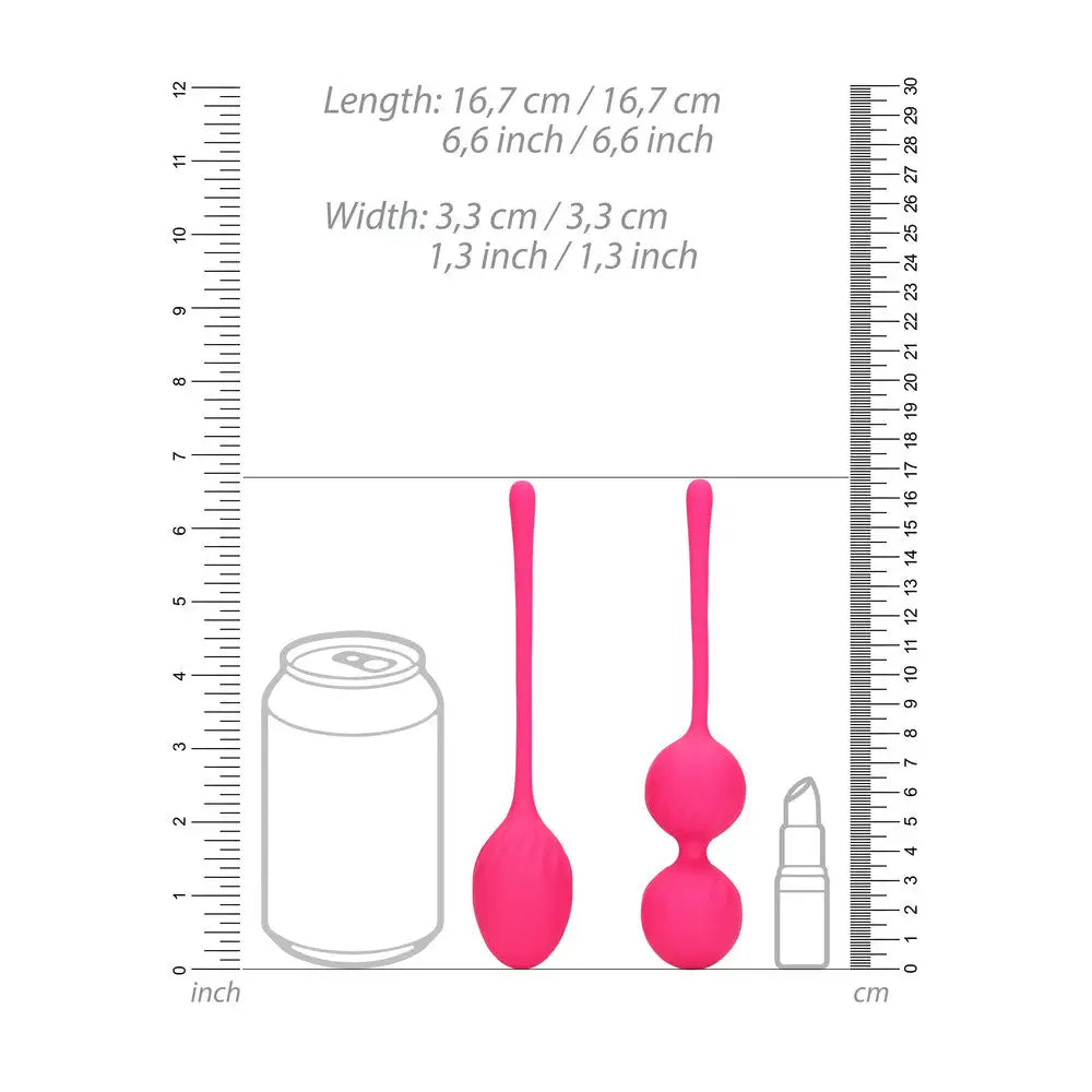 Thumping kegel ball set for pelvic floor training and pleasure - peaches and screams