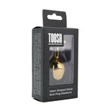 Toosh heart shaped gold with red stone medium - butt plugs peaches and screams