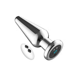 Toosh remote controlled metal vibrating butt plug - butt plugs peaches and screams