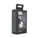 Toosh silver butt plug with jewelled base medium red stone - butt plugs peaches and screams