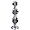 Toy joy stainless steel large diamond anal beads 5.25 inch - peaches and screams