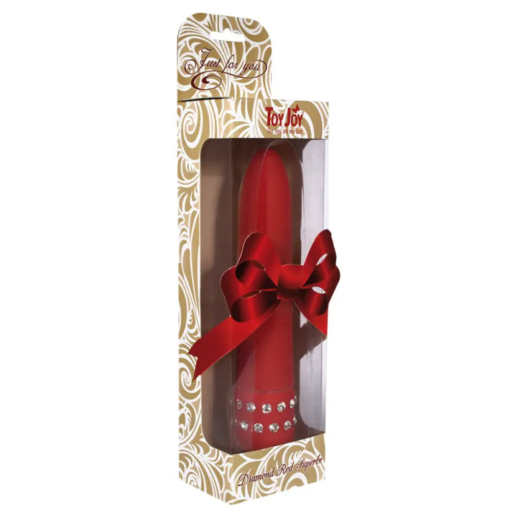Toyjoy diamond studded red mini bullet vibrator - peaches and screams