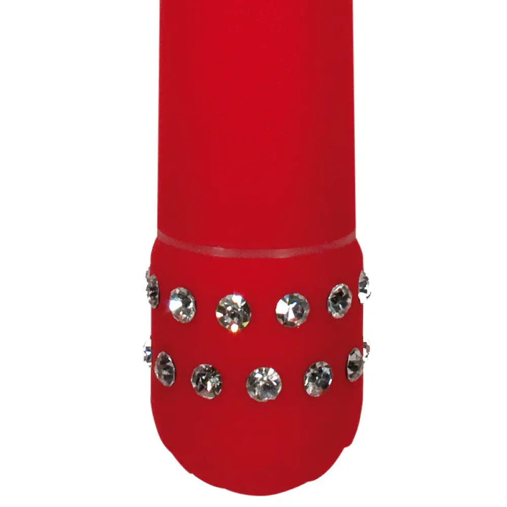 Toyjoy diamond studded red mini bullet vibrator - peaches and screams