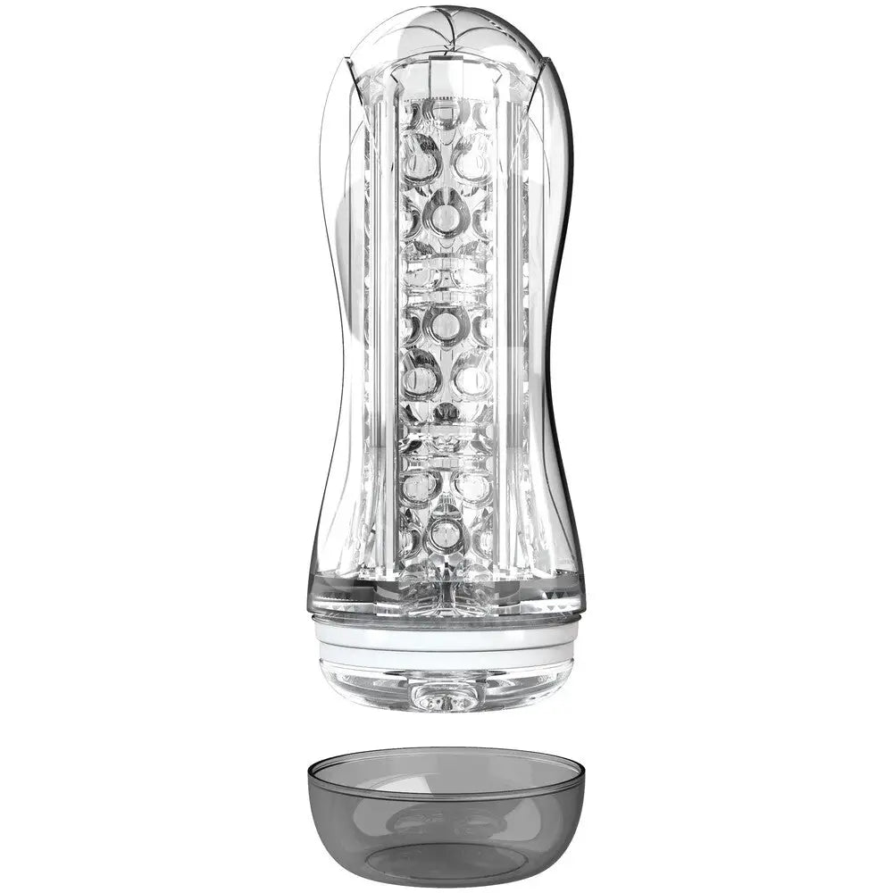 Toyjoy hero big clear blast vacuum stroker with suction - peaches and screams