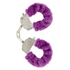 Toyjoy metal purple bondage handcuffs with 2 keys - peaches and screams