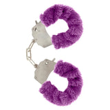 Toyjoy metal purple bondage handcuffs with 2 keys - peaches and screams