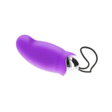 Toyjoy purple rechargeable vibrating egg with remote control - peaches and screams