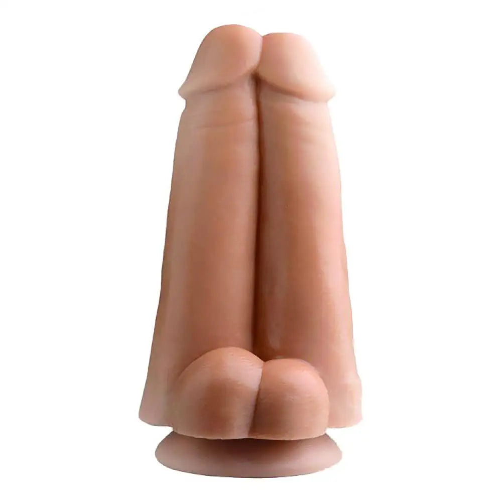 Xr brands 9.25 inch realistic feeel nude huge suction cup dildo - peaches and screams