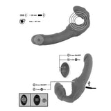 You2toys 8.7 inch vibrating strapless strapon remote control - peaches and screams