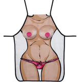 You2toys big soft cushioned boobs novelty apron - peaches and screams