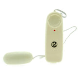 You2toys white mini bullet vibrator with remote control - peaches and screams