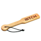 12.5 inch rimba flesh brown wooden bitch bondage paddle - peaches and screams