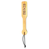 12.5 inch rimba flesh brown wooden bitch bondage paddle - peaches and screams