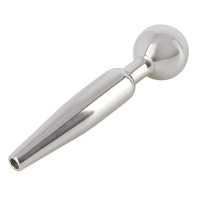 2.5 - inch You2toys Stainless Steel Silver Penis Plug For Him - Peaches and Screams