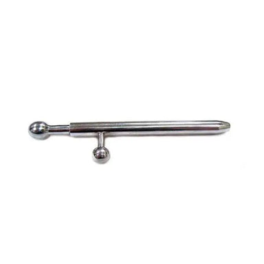 3.5 - inch Rouge Garments Stainless Steel Key Hollow Urethral Plug - Peaches and Screams