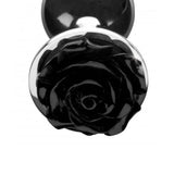 3-inch booty sparks black small aluminium metal butt plug - peaches and screams