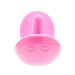 4.5-inch Doc Johnson Pink Curved Hands-free Clitoral Vibrator - Peaches and Screams