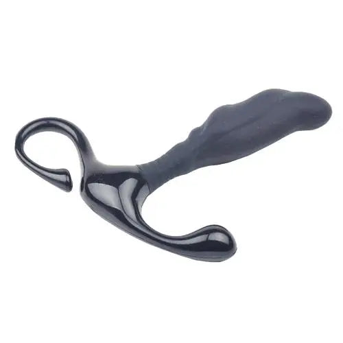 4-inch Silicone Black Bendable Prostate Massager For Him - Peaches and Screams