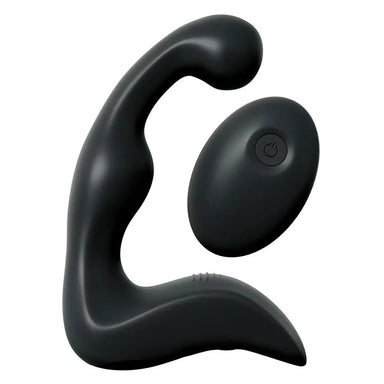 5.6 - inch Silicone Black Rechargeable Prostate Massager With Remote - Peaches and Screams