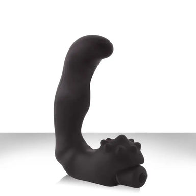5 - inch Black Renegade Waterproof Vibrating Prostate Massager - Peaches and Screams